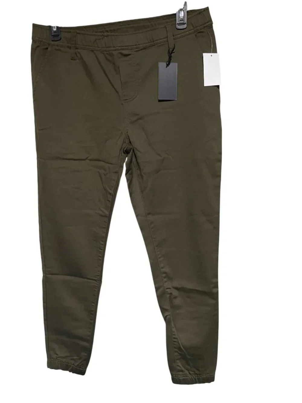 Caliville Mens Army Green Stretch Cuffed Chino Jogger Pants XXL Twill Gorpcore